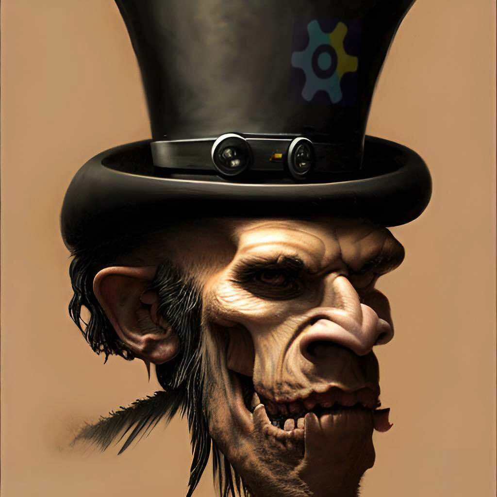 The Cro-Magnon Diet places a Pamalogist's top hat on top of early homo sapiens to signify his awesome social future